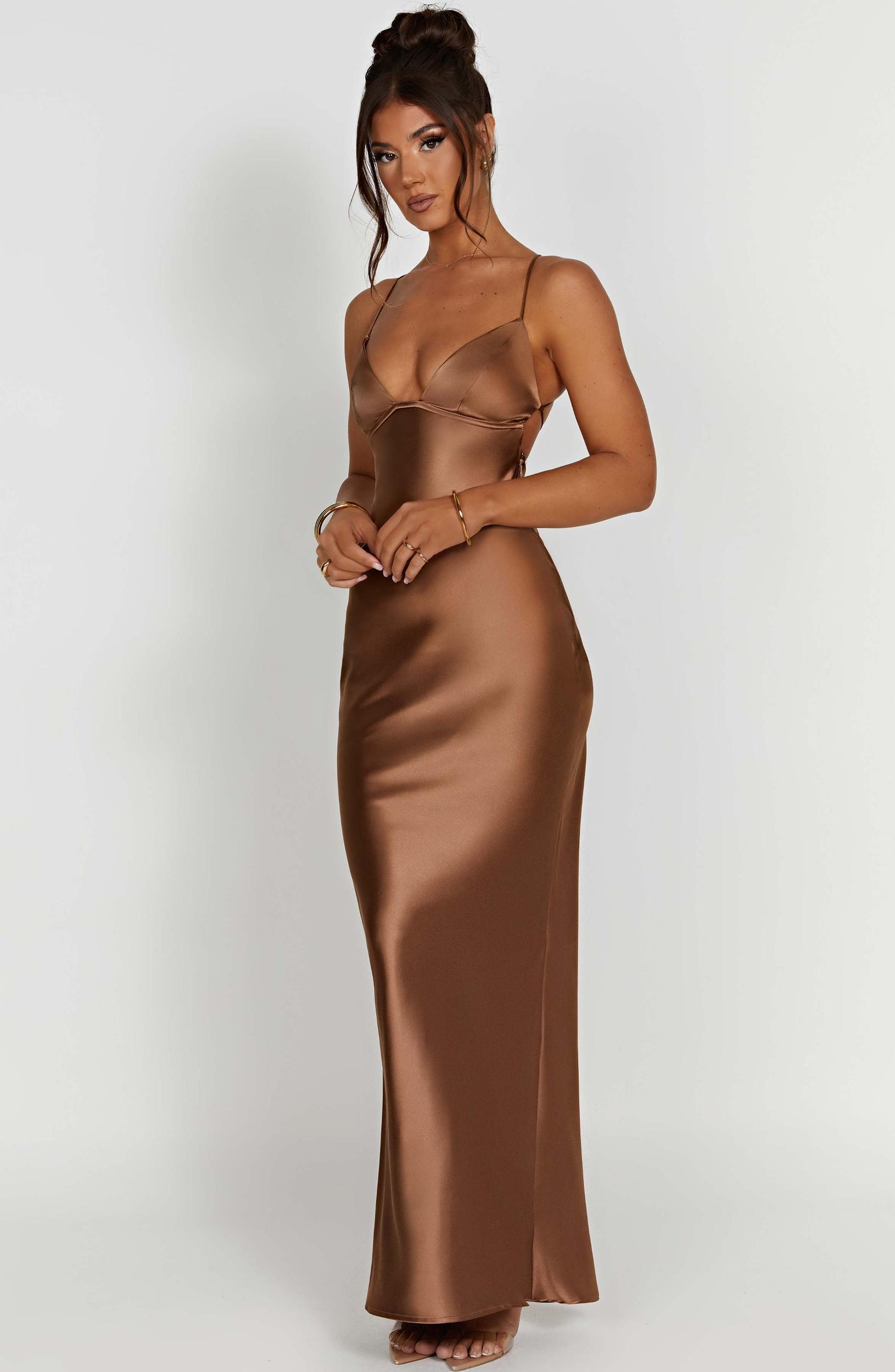 Fenty Maxi Dress - Chocolate Product Image