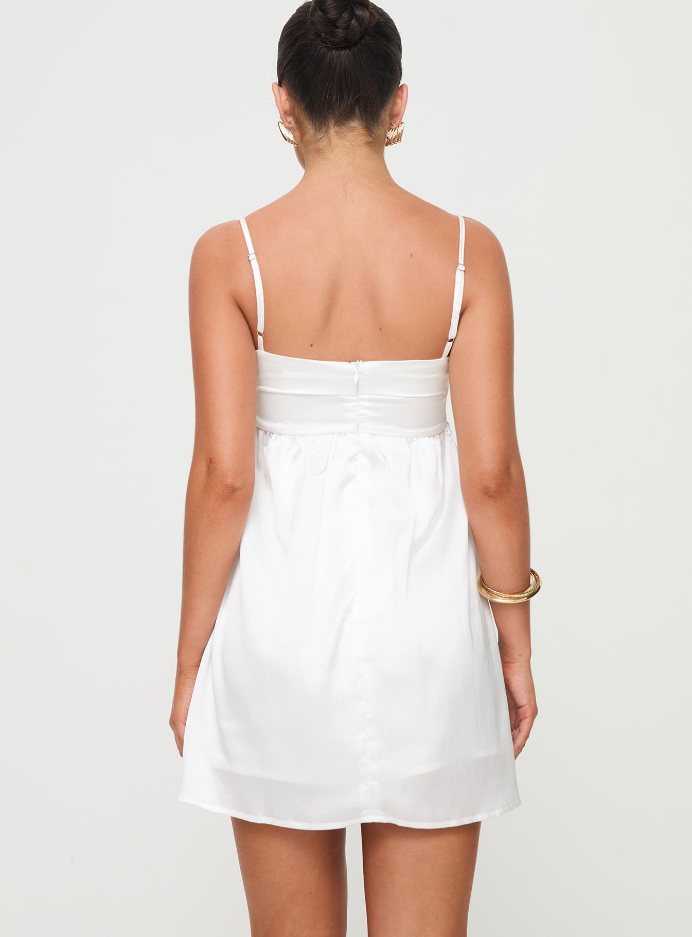 Ortega Mini Dress White Product Image