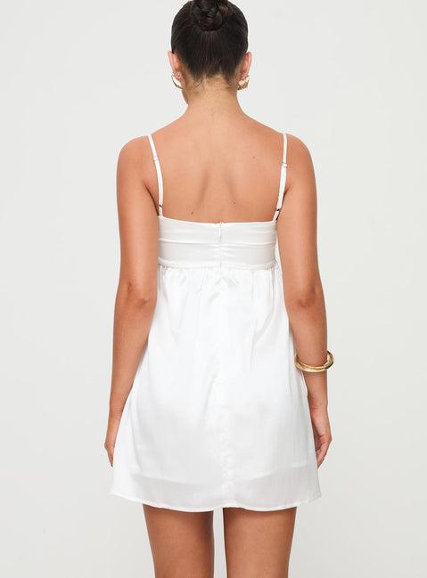 Ortega Mini Dress White Product Image
