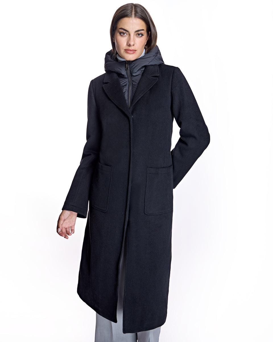 Cashmere Blend and Puffer Hooded Coat Product Image