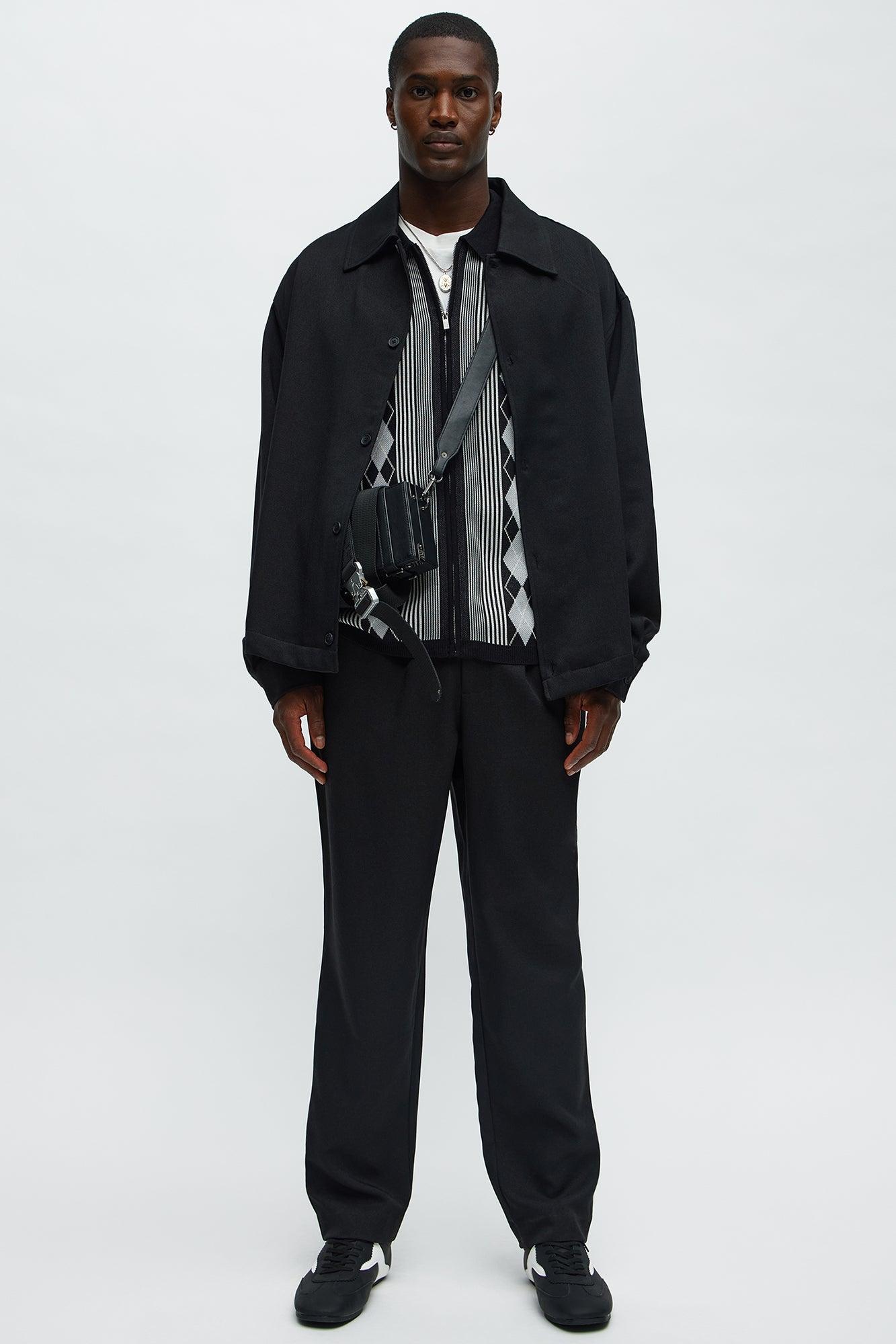 Relaxed Mara Overshirt - Black Male Product Image