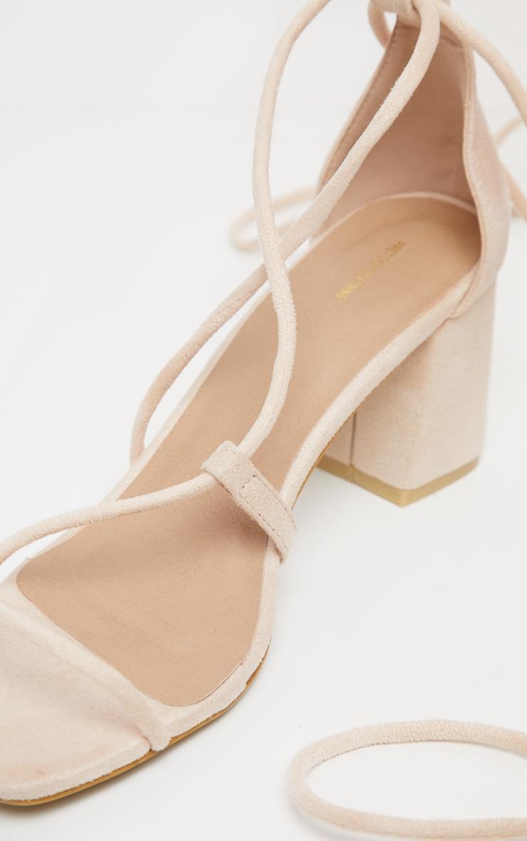 Nude Block Heel Sandal Product Image