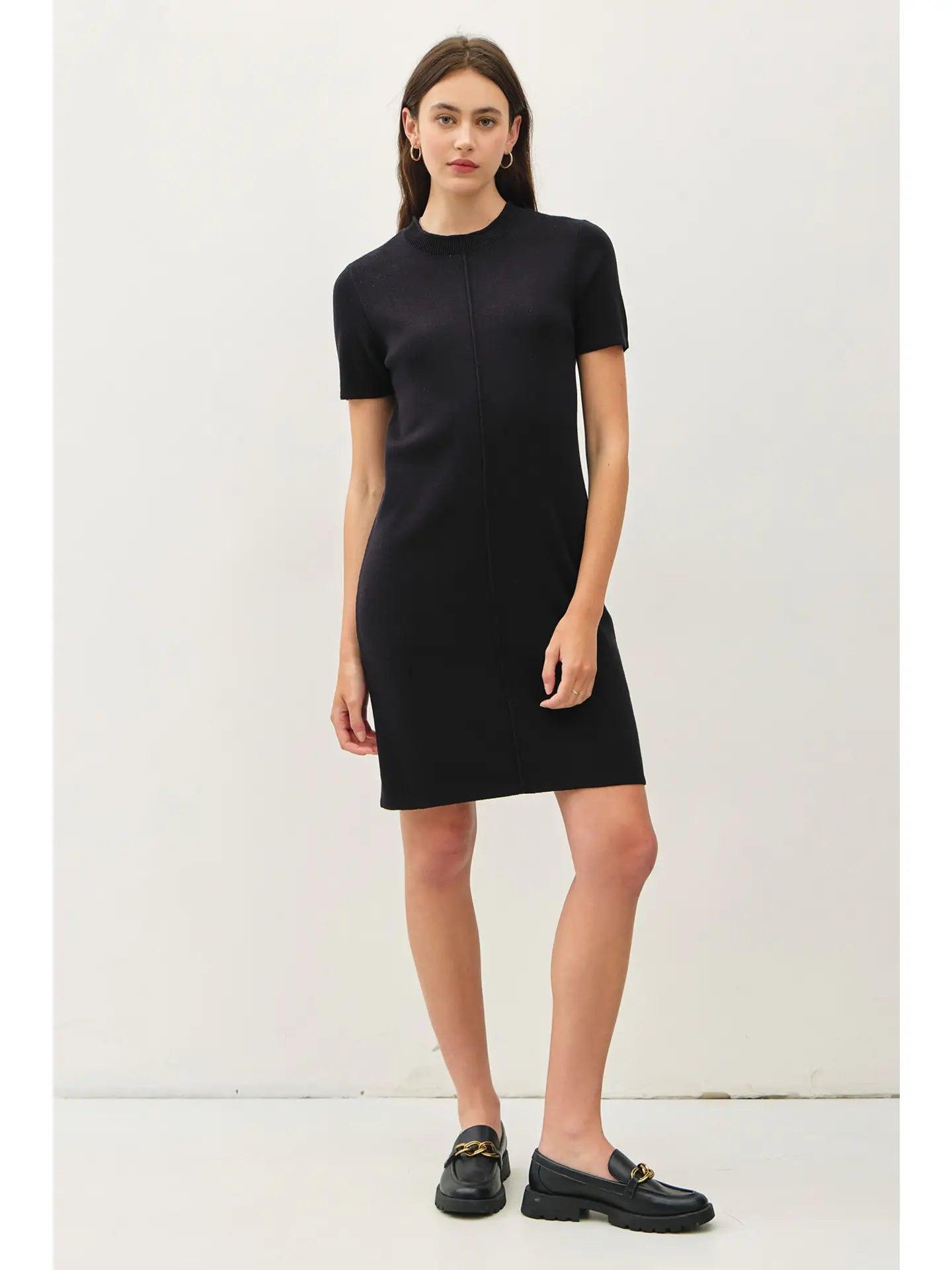 Exposed Seam Sweater Dress Product Image