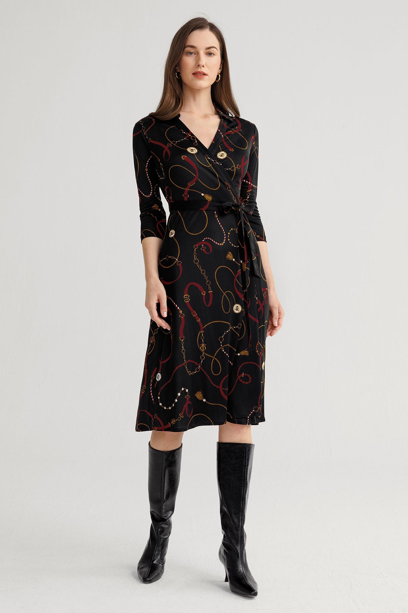 Louisville Print Wrap Dress Product Image