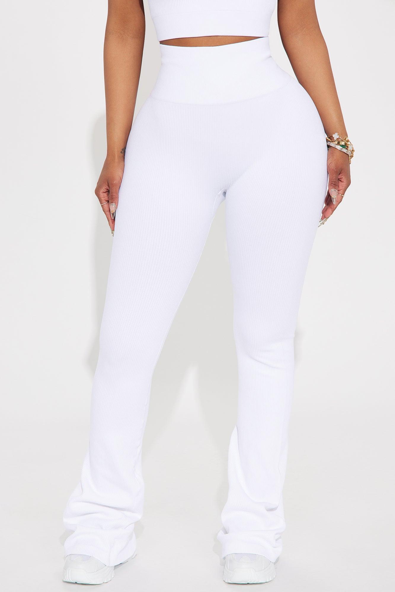 Beach Body Effortless Seamless Active Yoga Pant - White Product Image