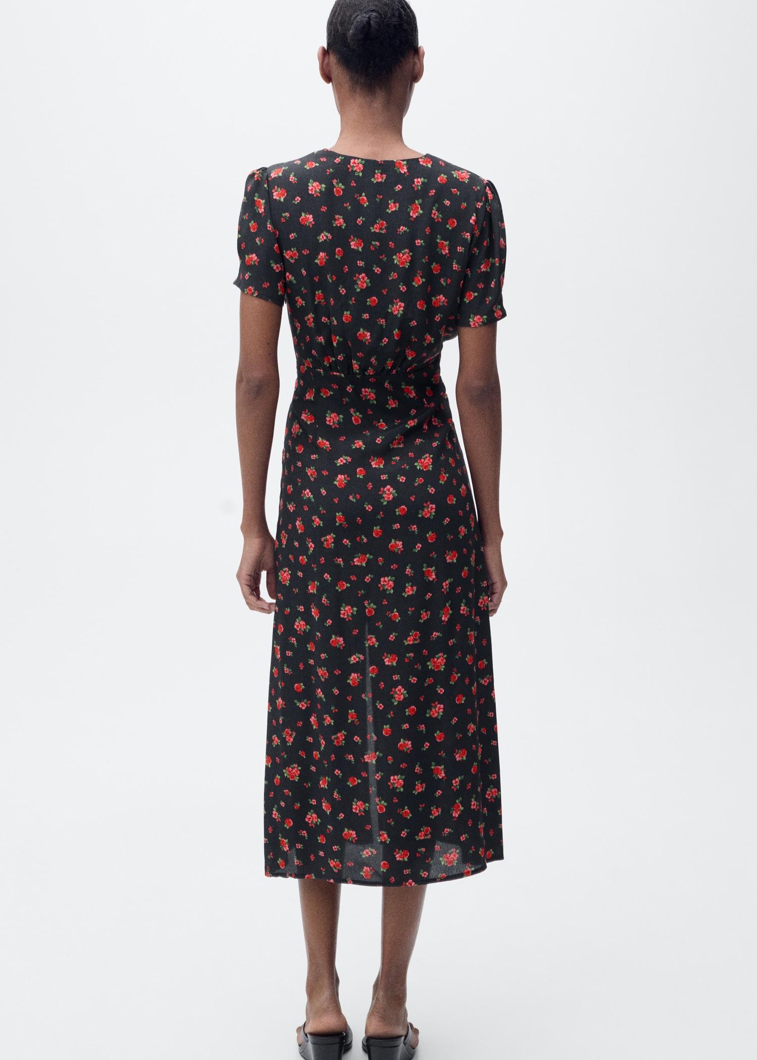 Midi floral dress - Women | MANGO USA Product Image