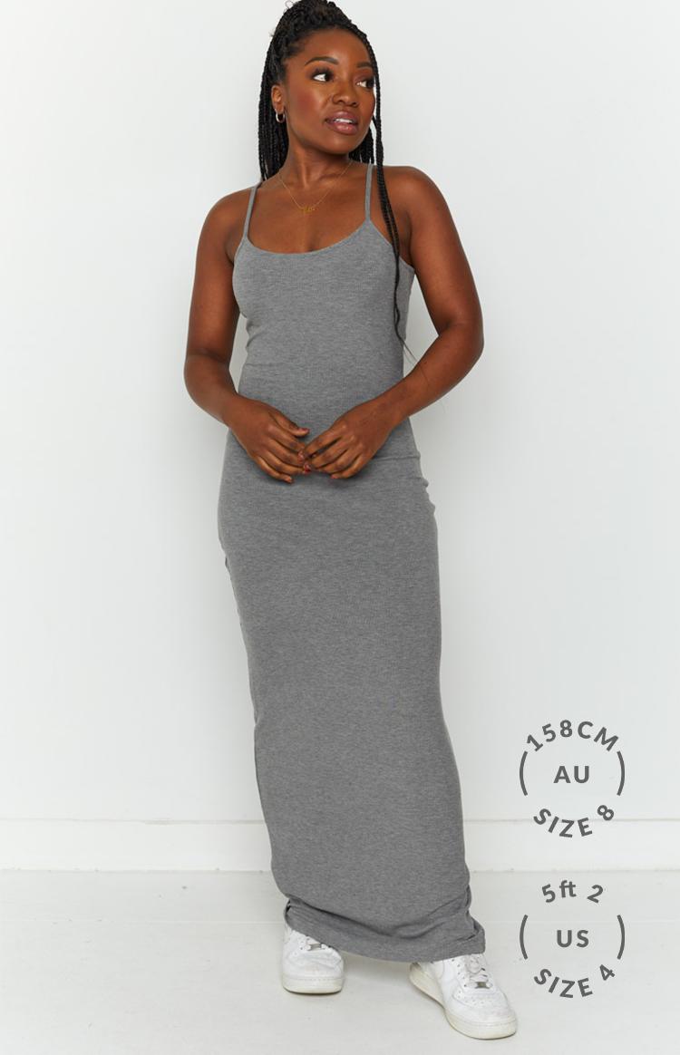 Melrose Grey Maxi Dress Product Image