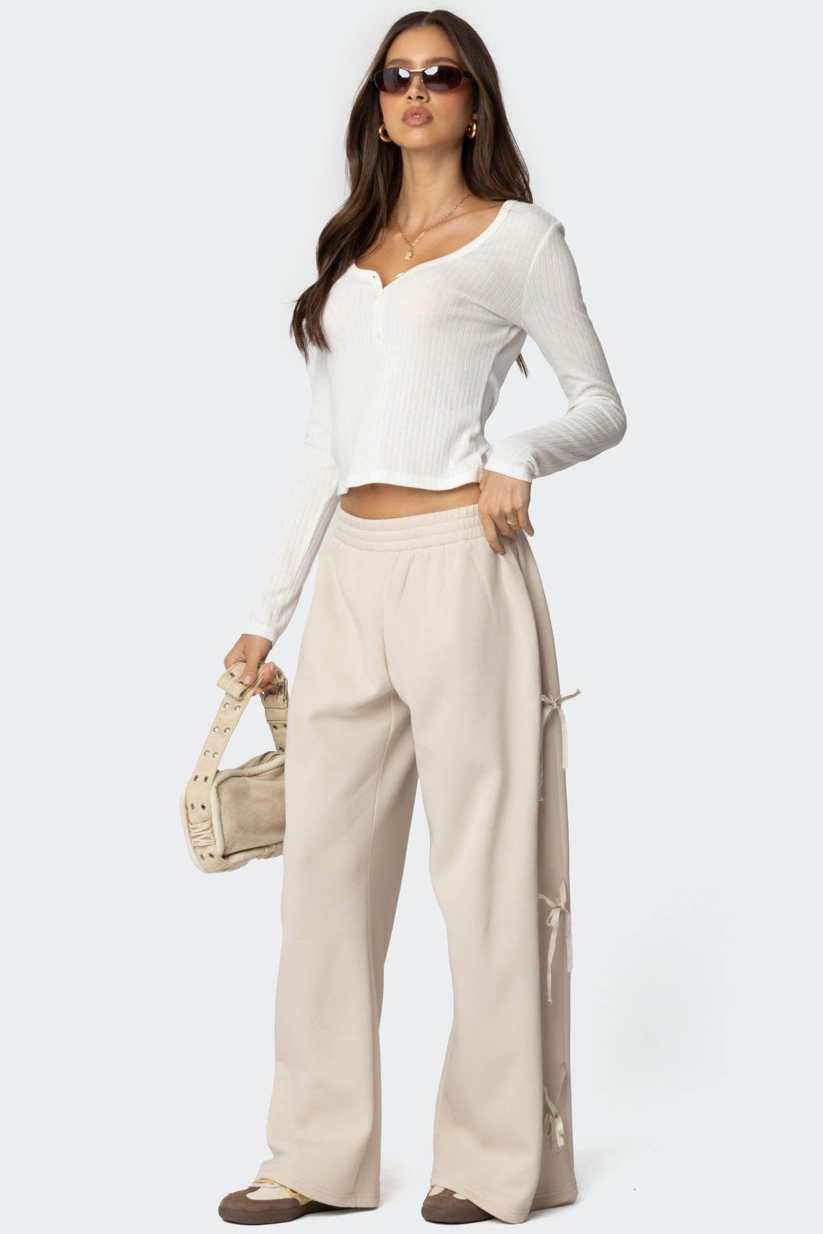 Claudette Baggy Ribbon Sweatpants Product Image