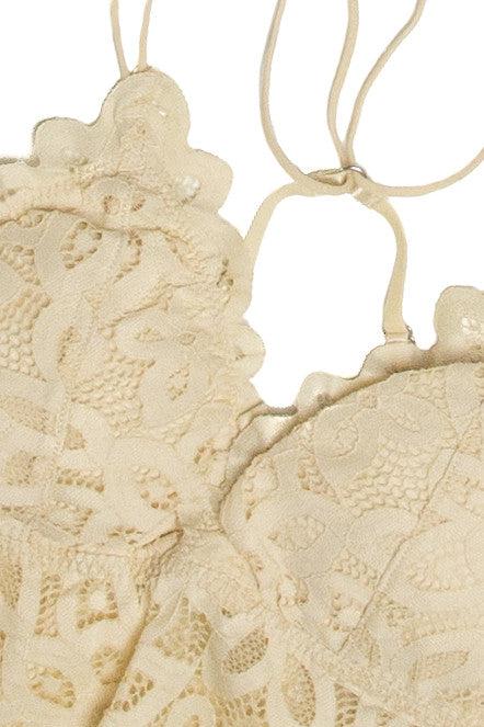 Natural Lace V Bralette Product Image