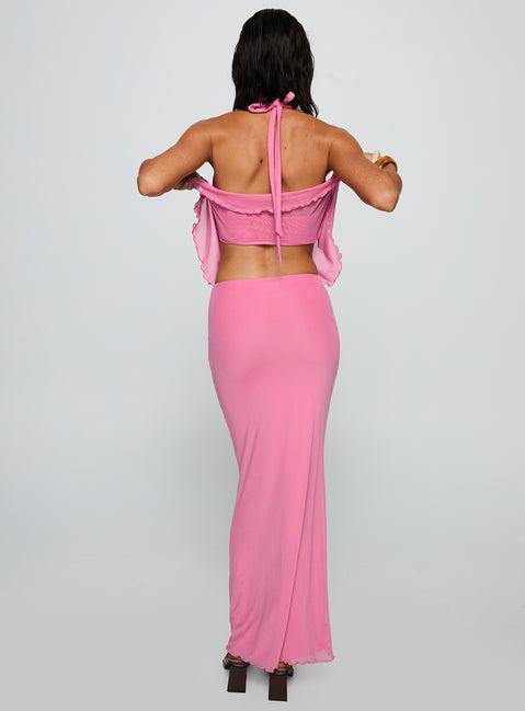 De Angelo Maxi Skirt Pink Product Image