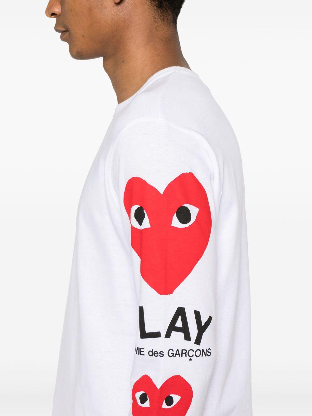 heart-print T-shirt Product Image