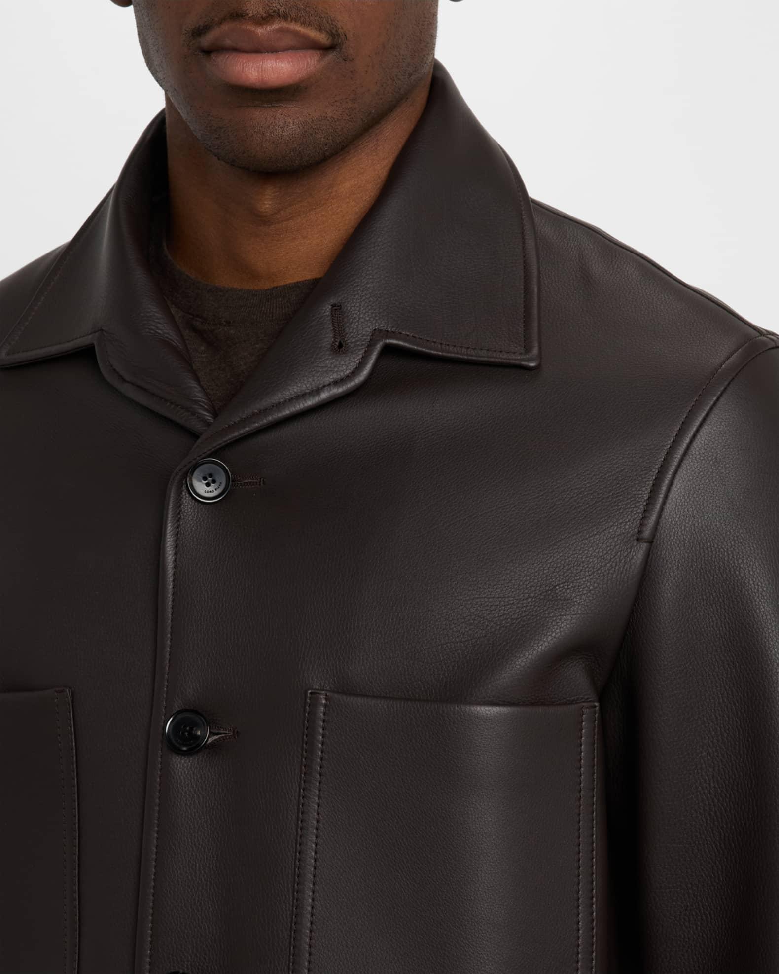 Men's Evandro Calfskin Overshirt Product Image