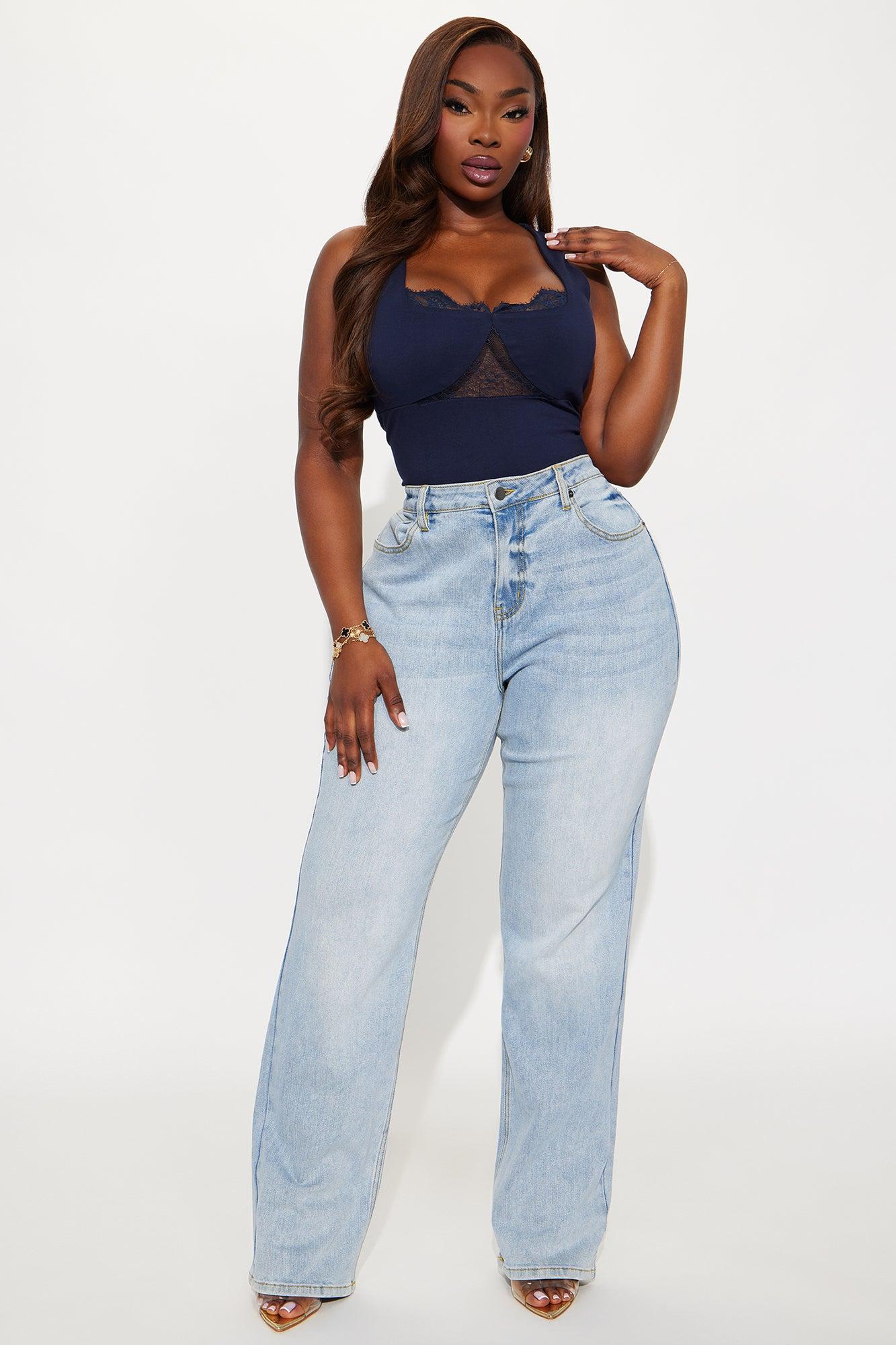 Tall Be Authentic Slouchy Stretch Straight Leg Jeans - Vintage Wash Female Product Image