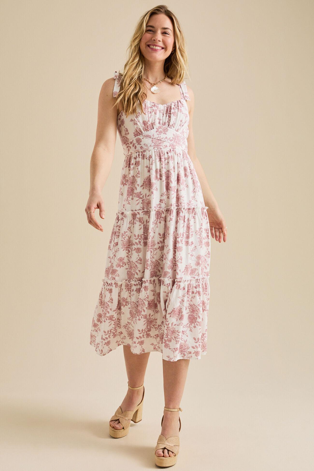 Faith Floral Midi Dress Product Image
