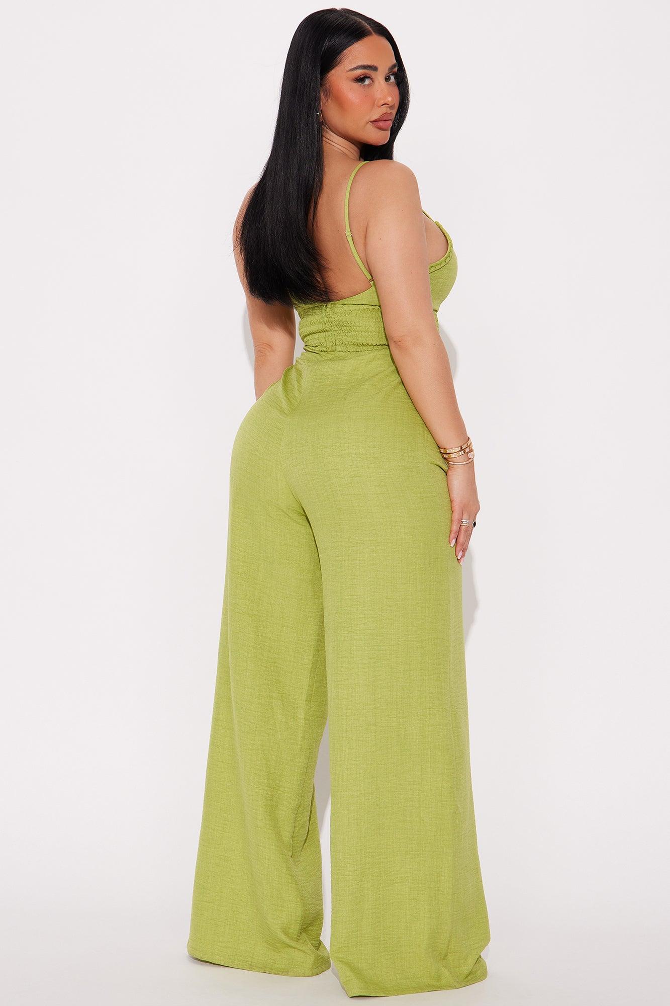 Vacay Mami Jumpsuit - Green Product Image