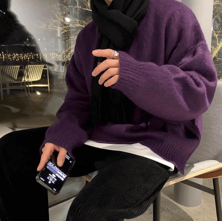 RT No. 10402 KNITTED PULLOVER SWEATER Product Image