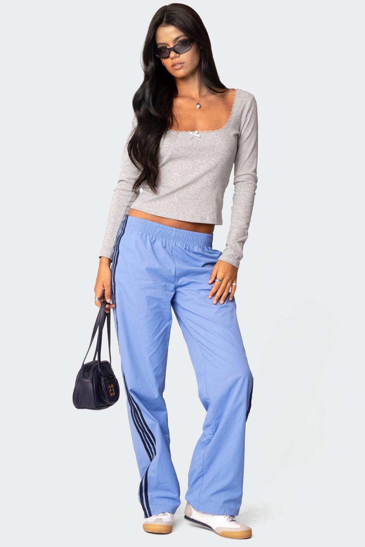 Mora Lace Trim Ribbed T Shirt Product Image