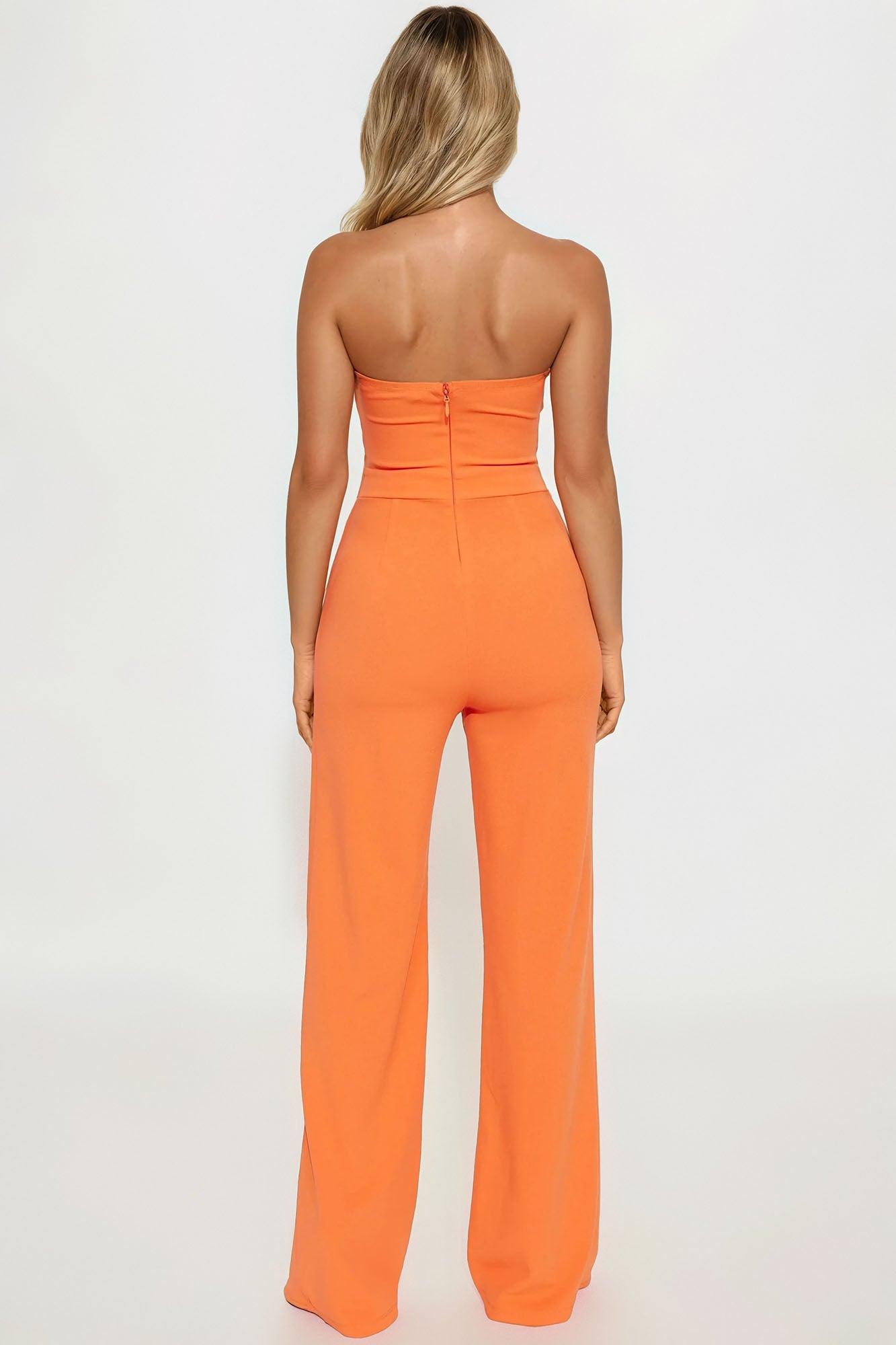 Halo Jumpsuit - Orange/combo Female Product Image