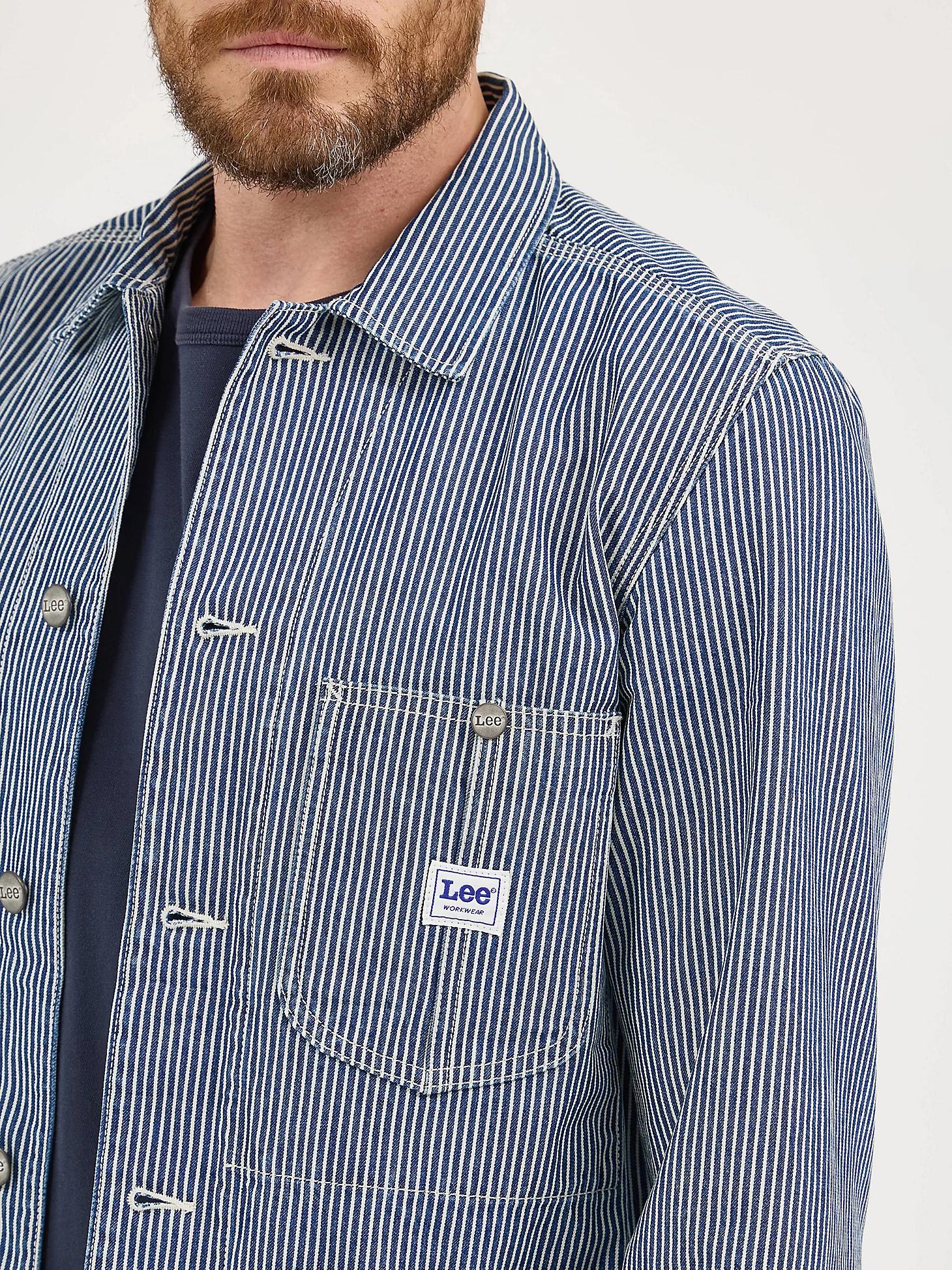 Men's Railroad Stripe Workwear Chore Coat | Men's Jackets & Outerwear | Lee® Product Image