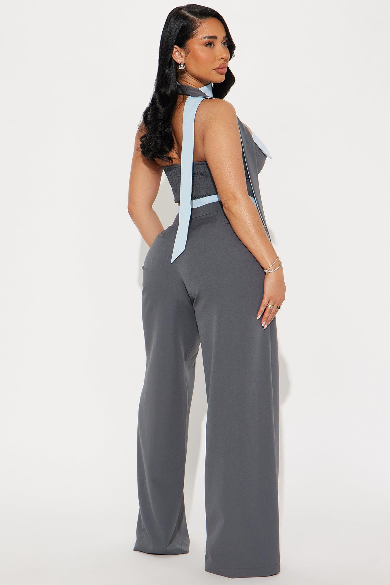 Personality Hire Pant Set - Grey/combo Product Image
