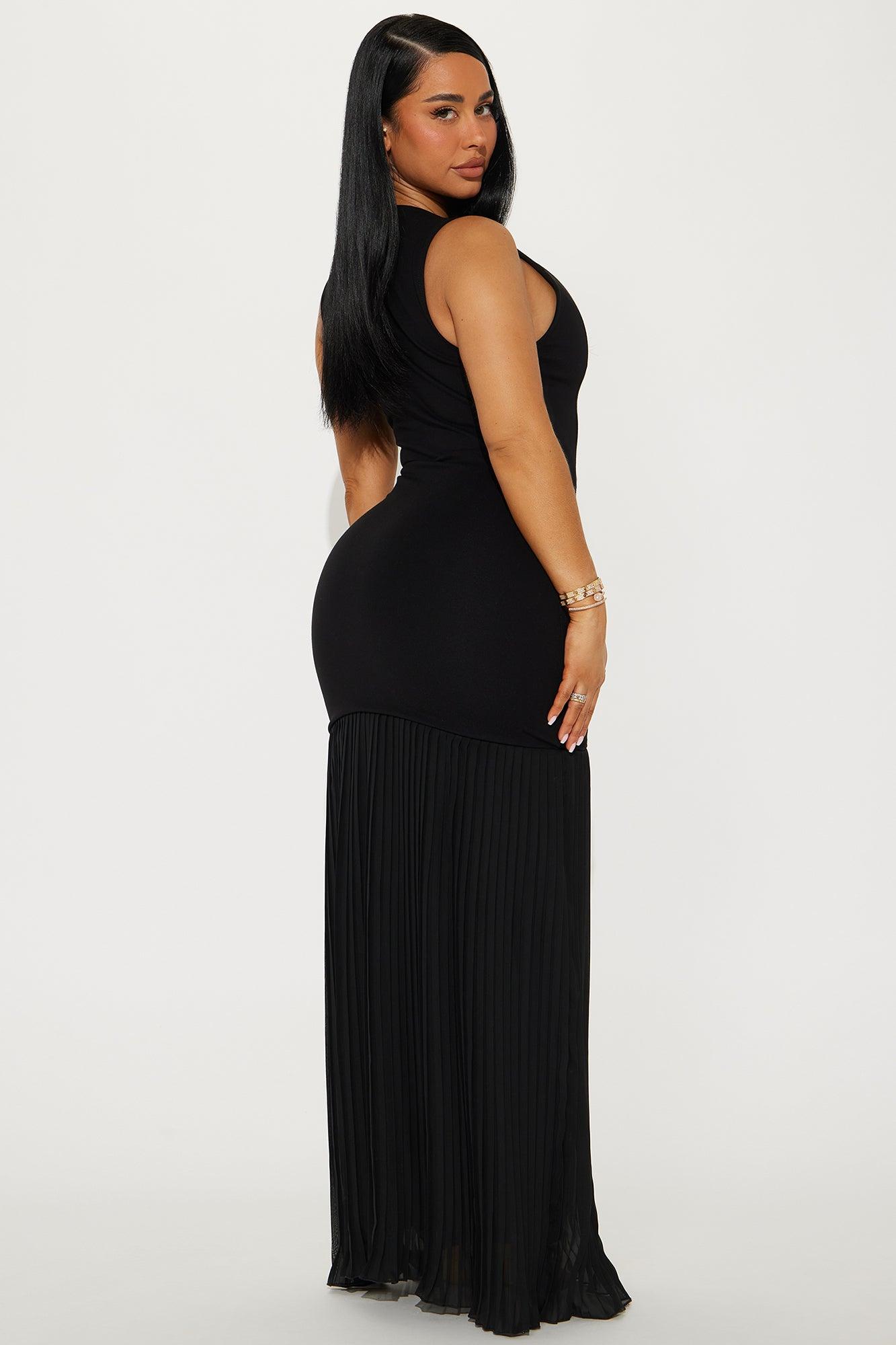 Hanna Ponte Maxi Dress - Black Product Image