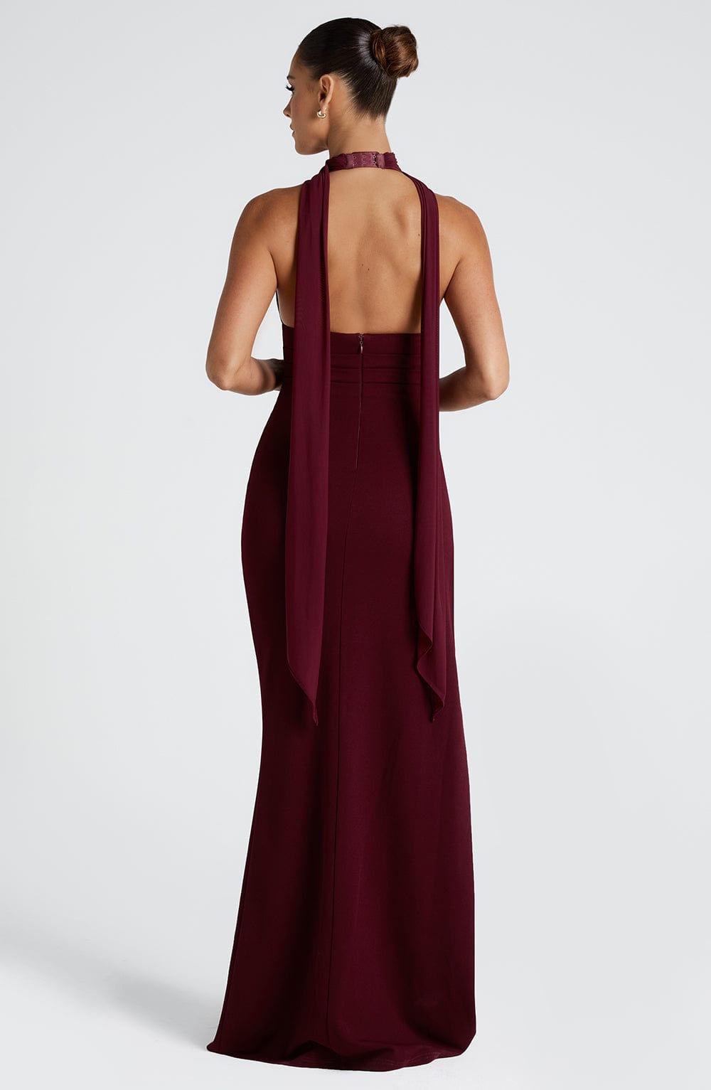 Paulina Maxi Dress - Cherry Lacquer Product Image