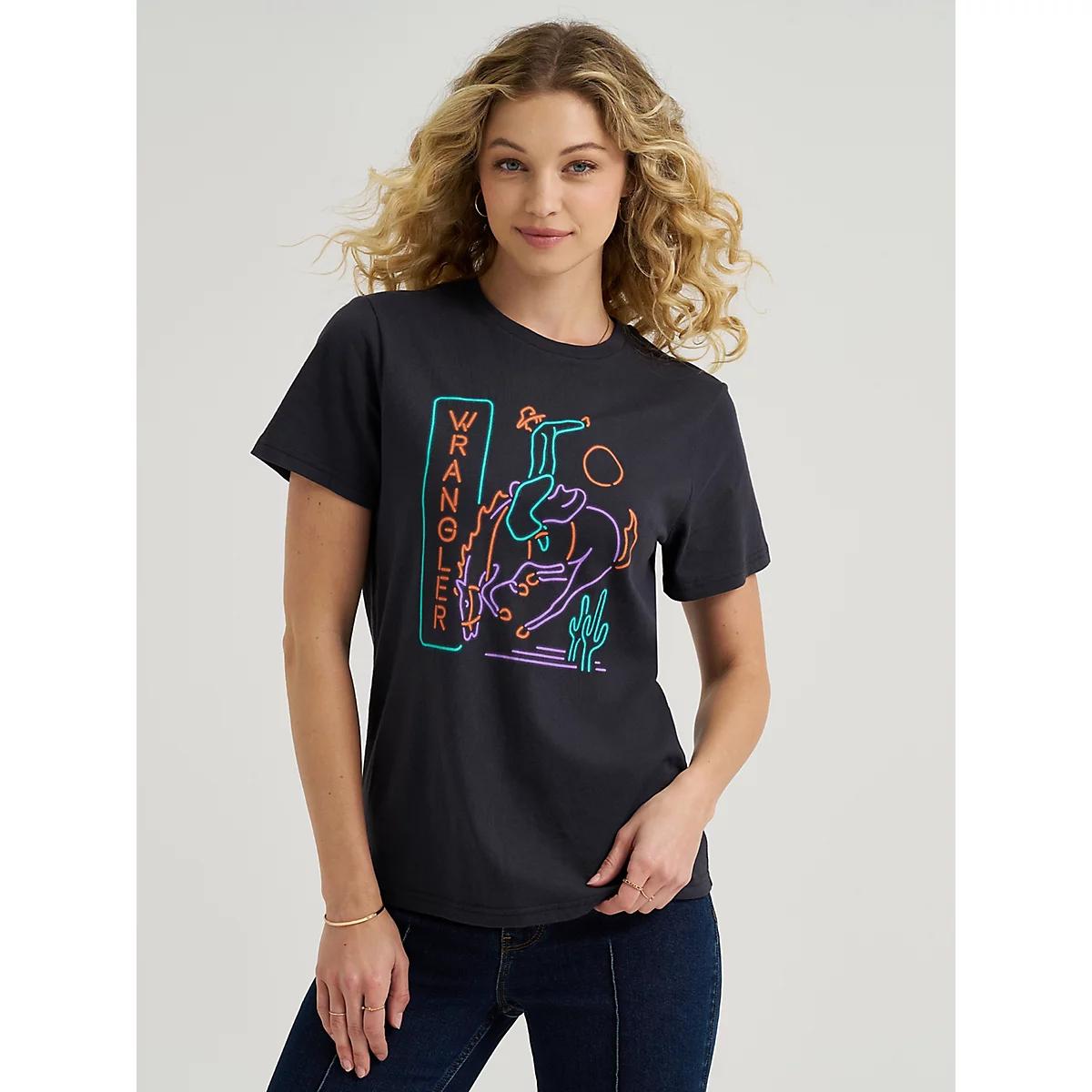 Women's Neon Sign Graphic Tee in Phantom Product Image