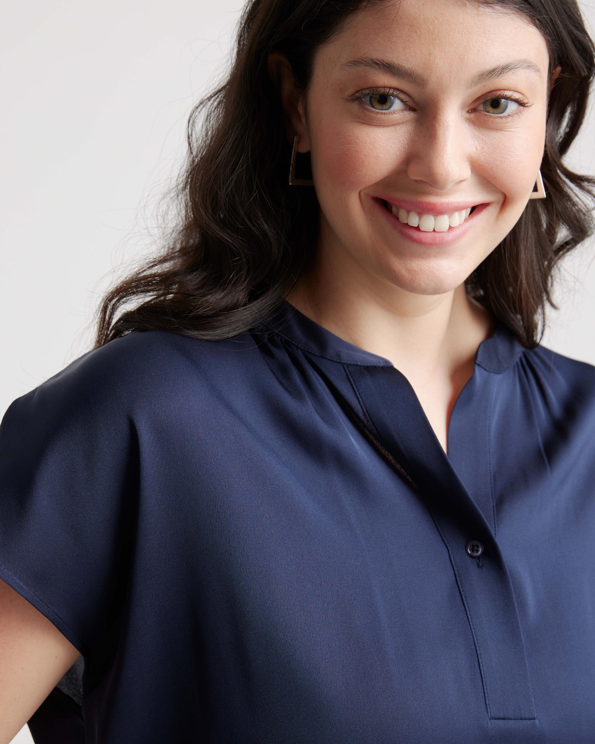 Quince | Women's Washable Stretch Silk Dolman Sleeve Blouse Mulberry Silk Product Image