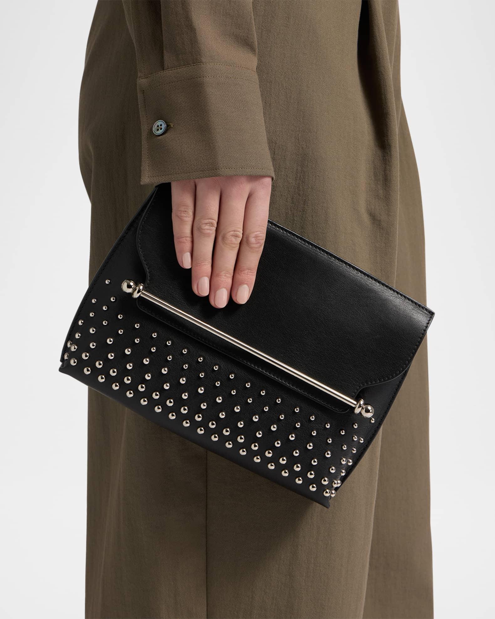Stylist Studded Leather Crossbody Bag Product Image
