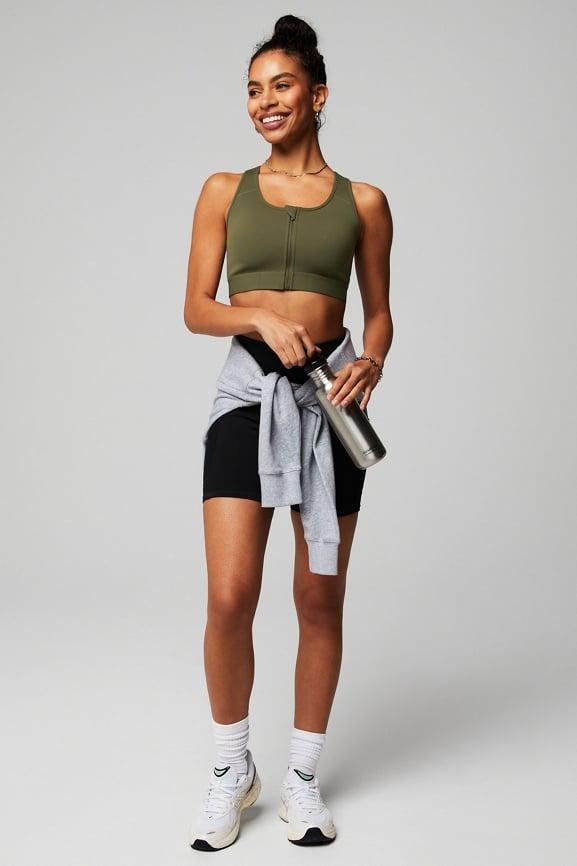 Front Zip High Impact Sports Bra Product Image