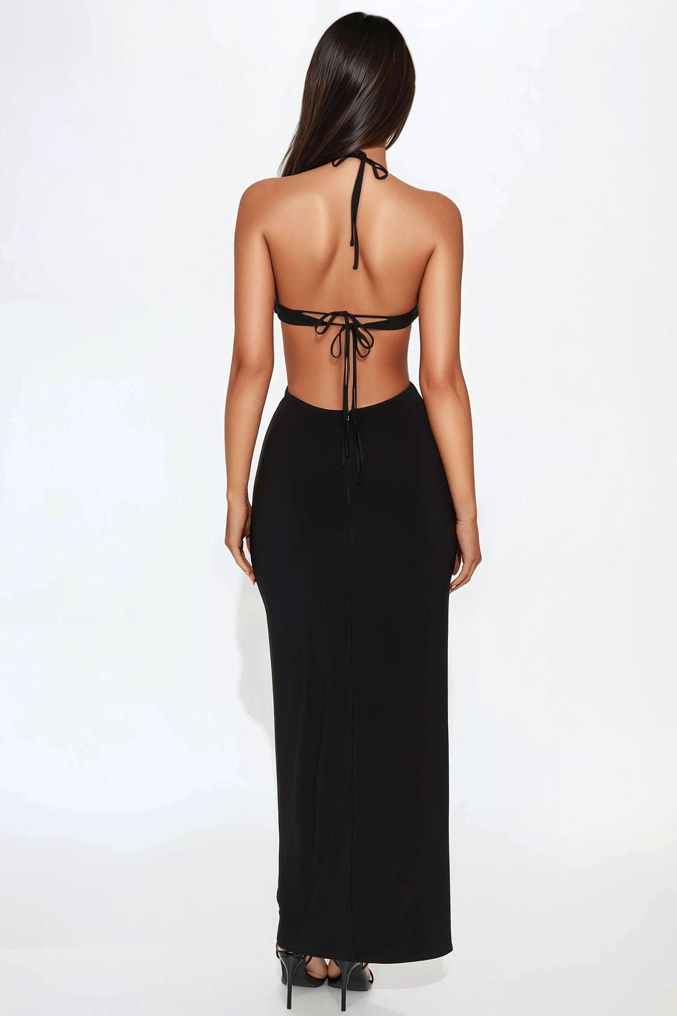 Summer Love Affair Maxi Dress - Black Product Image