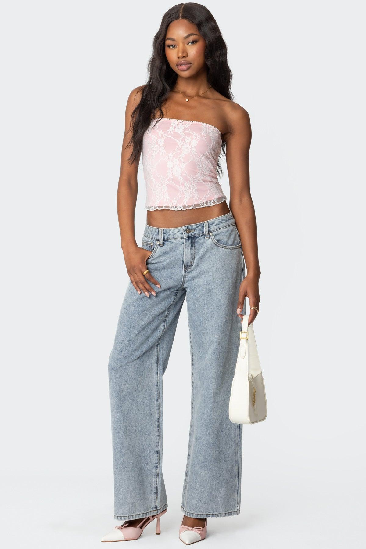 Allison Lace Tube Top Product Image