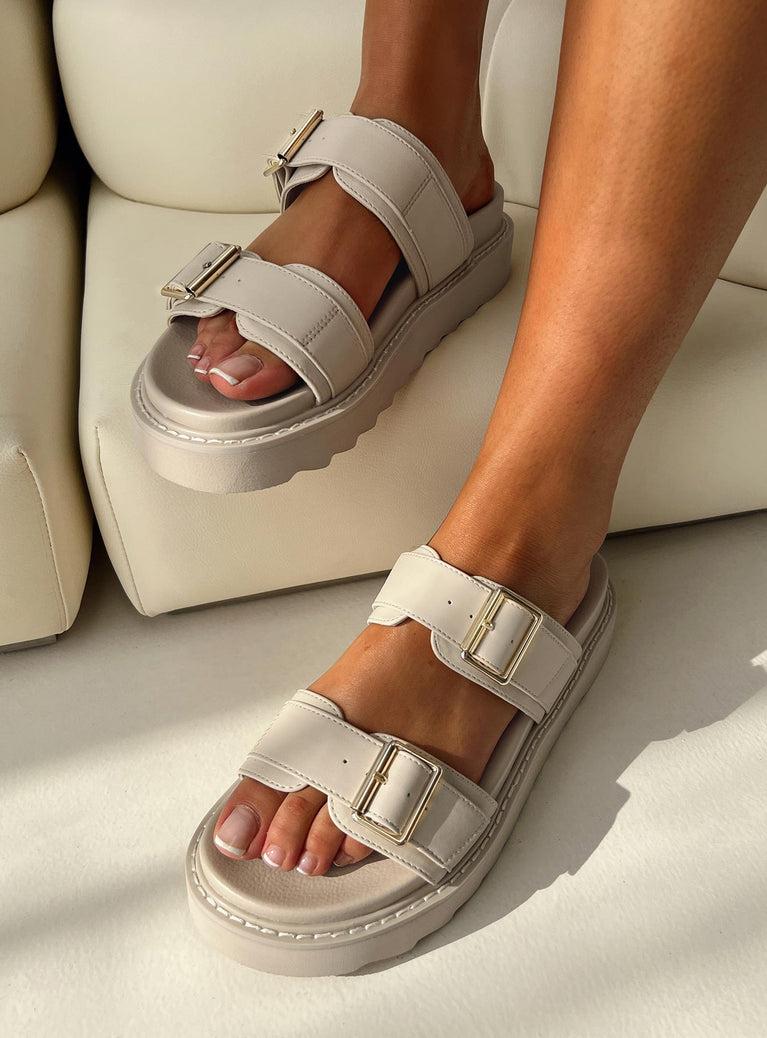 Ma Belle Sandals Cream Product Image