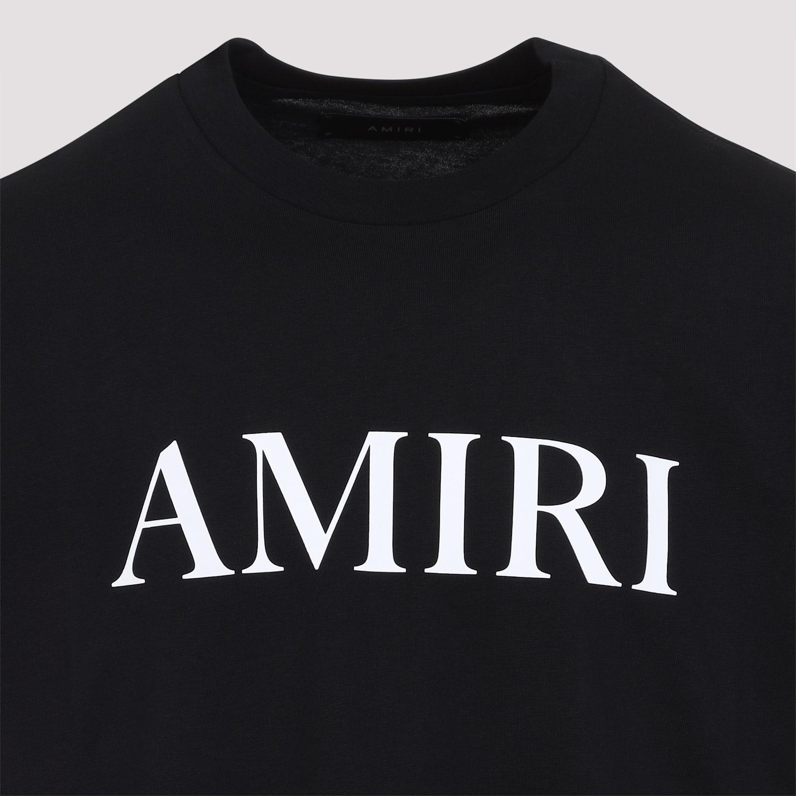 AMIRI Cotton T-shirt With Logo Print In Black Product Image