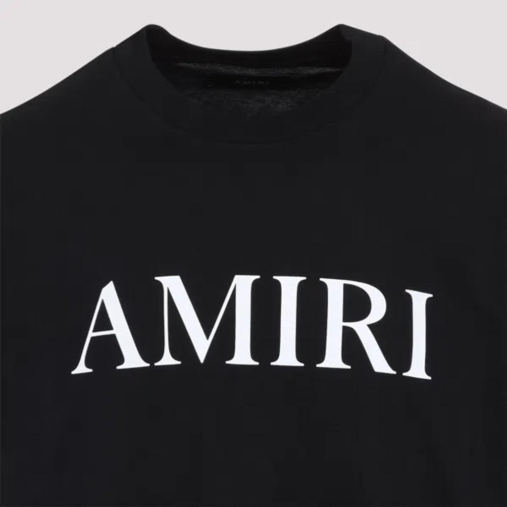 AMIRI Cotton T-shirt With Logo Print In Black Product Image