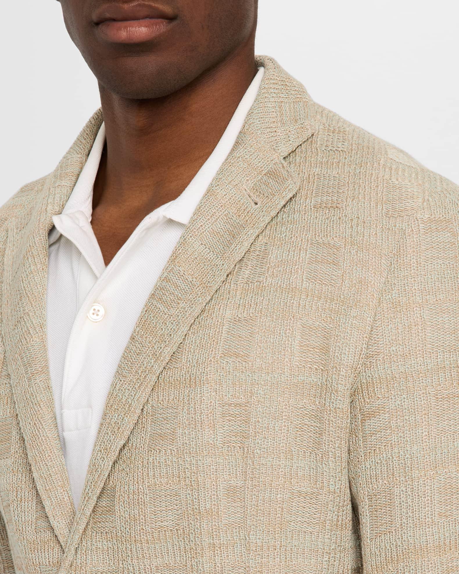 Men's Cotton Knit Textured Sport Coat Product Image