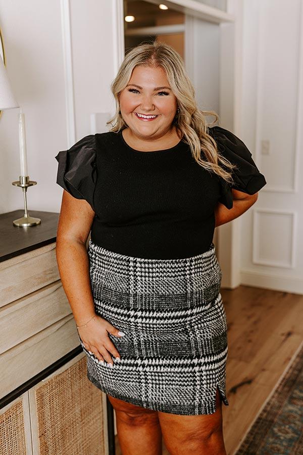 Halftime Happy Hour Bodysuit In Black Curves Product Image