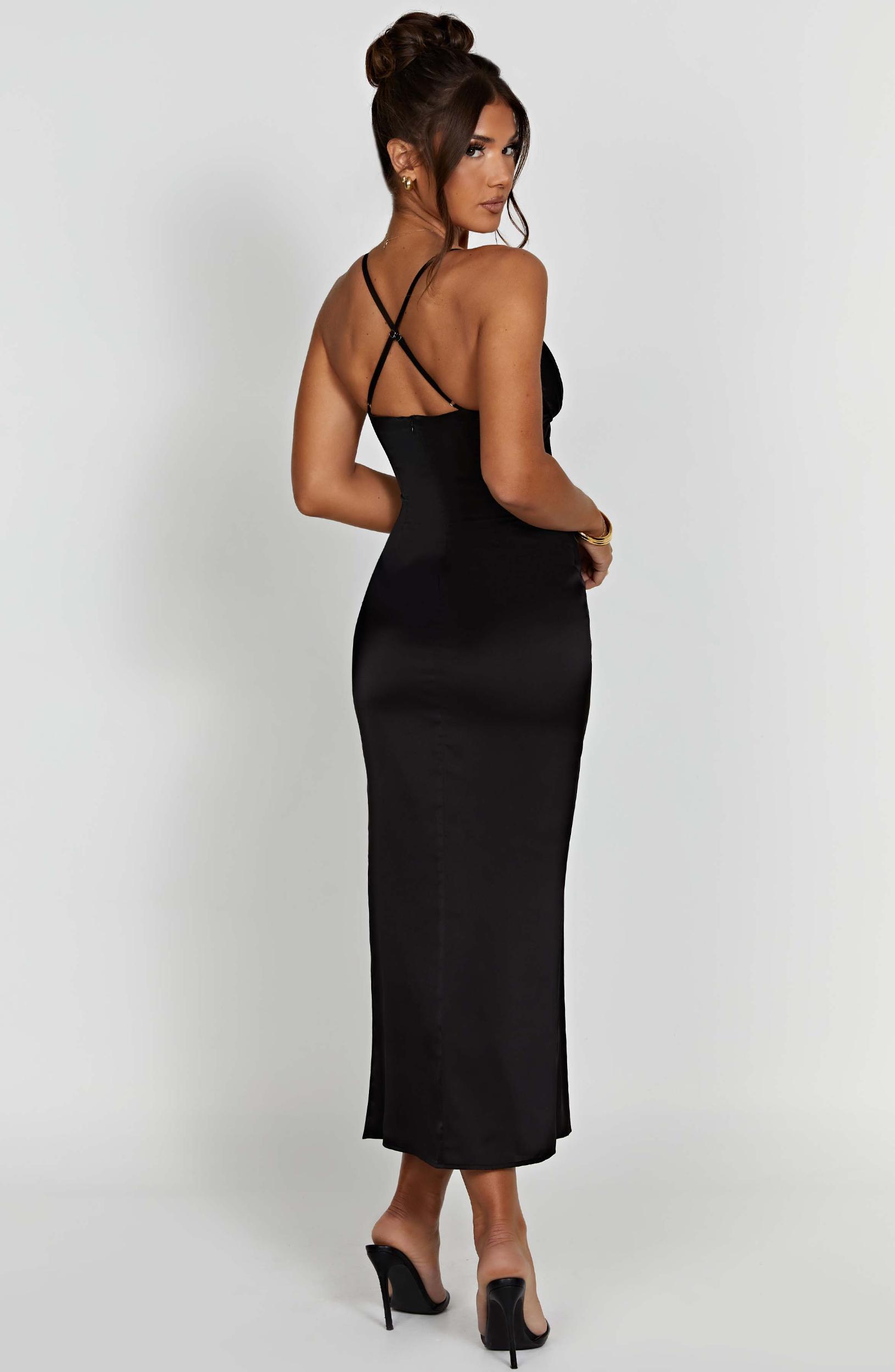 Cece Midi Dress - Black Product Image