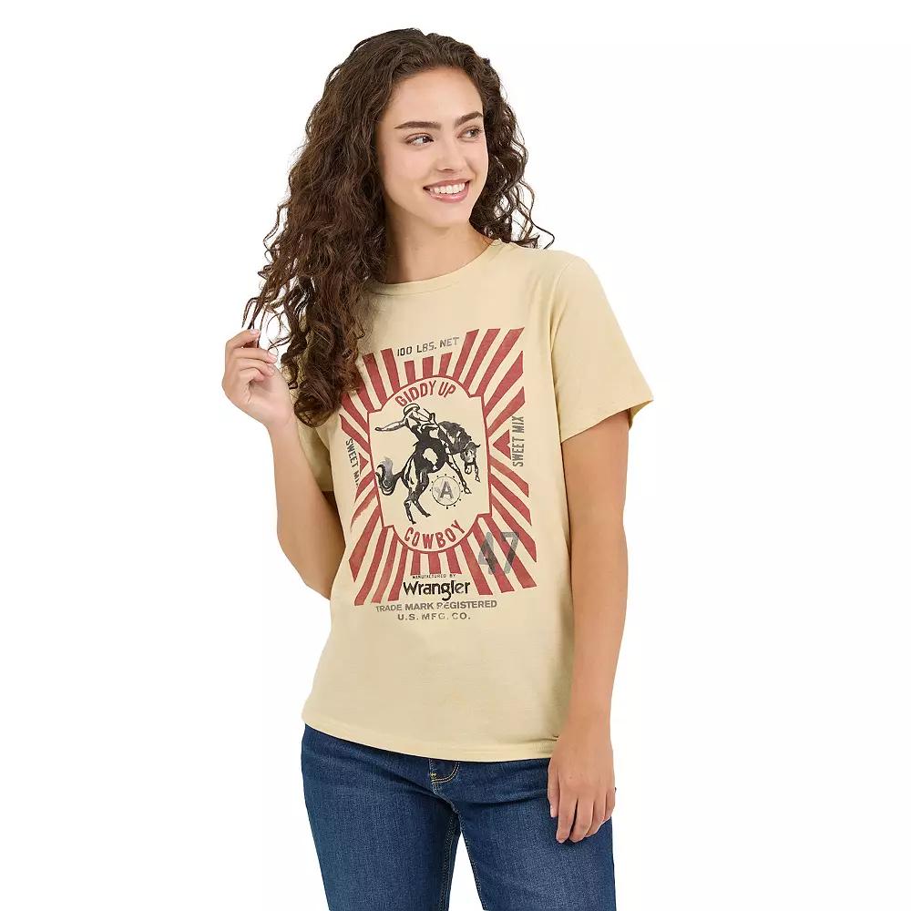 Women's Wrangler Graphic Tee, Size: Large, Giddy Up Cowboy Product Image