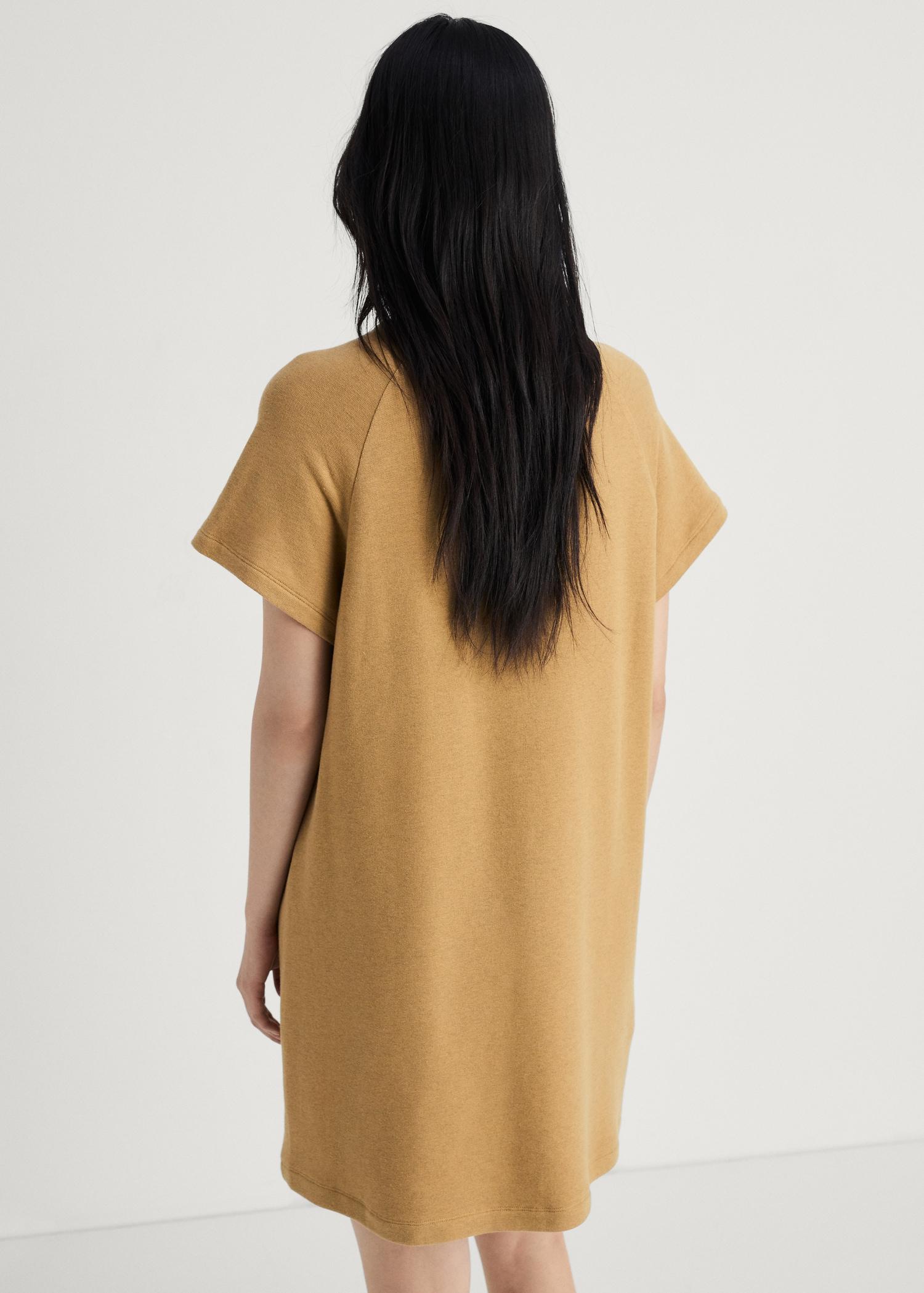 Heather fleece cotton nightgown - Women | MANGO USA Product Image
