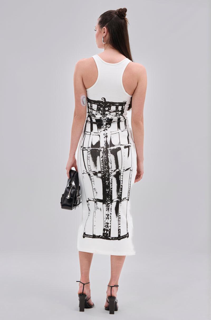 BREAK FREE PRINTED MIDI DRESS Product Image