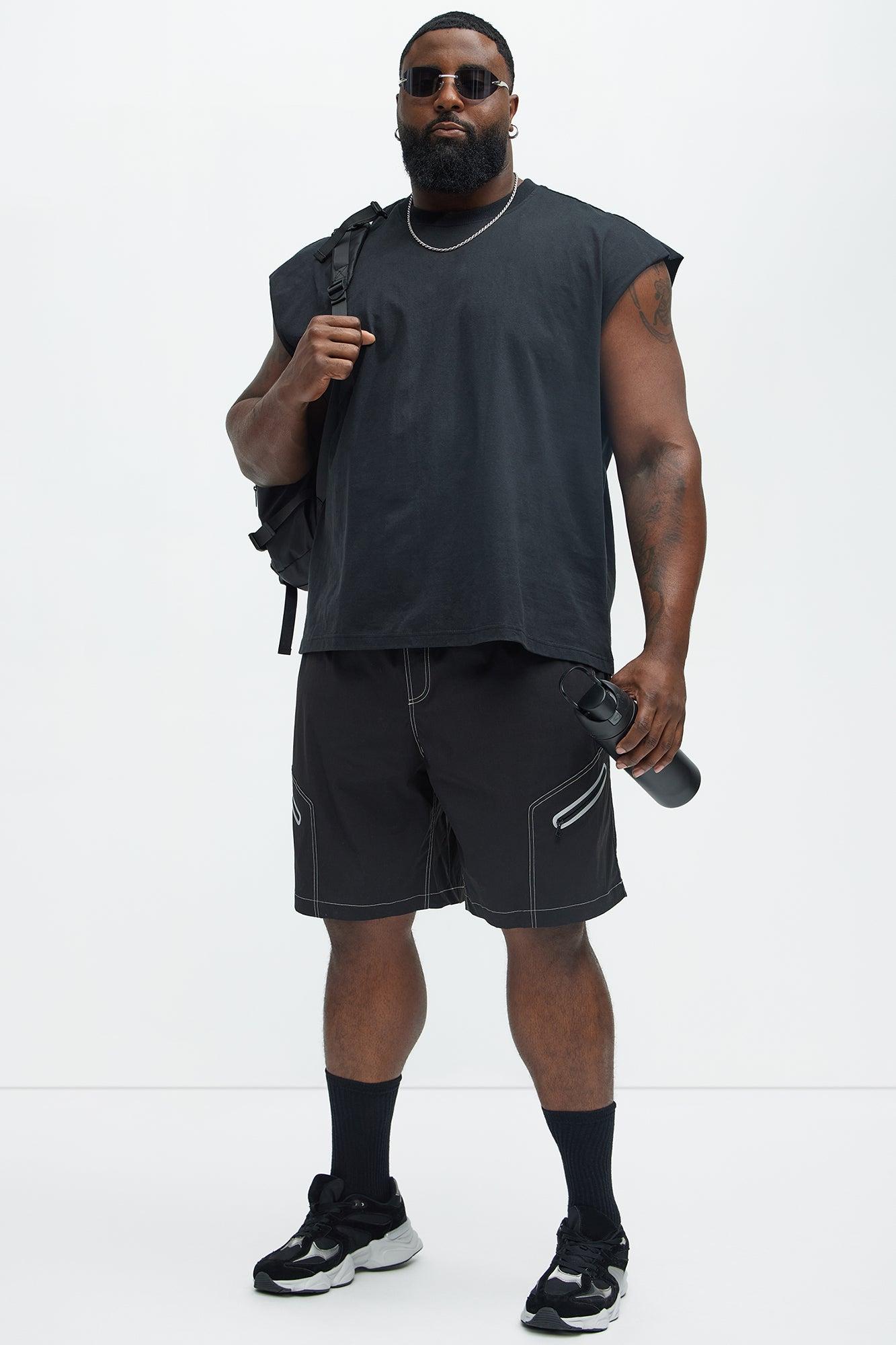 Snap Up Tech Shorts - Black Product Image