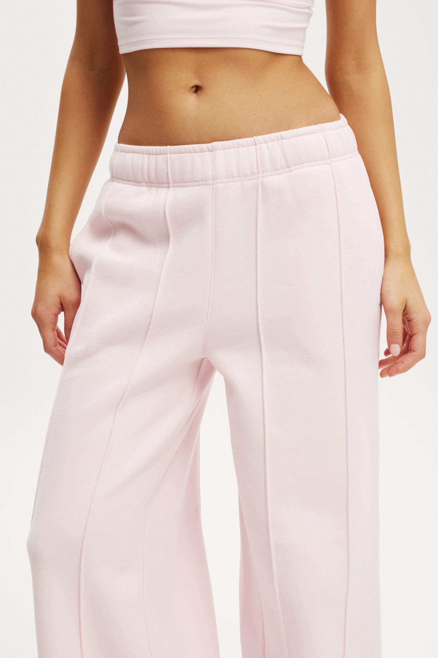 Plush Wide Leg Pintuck Trackpant Product Image