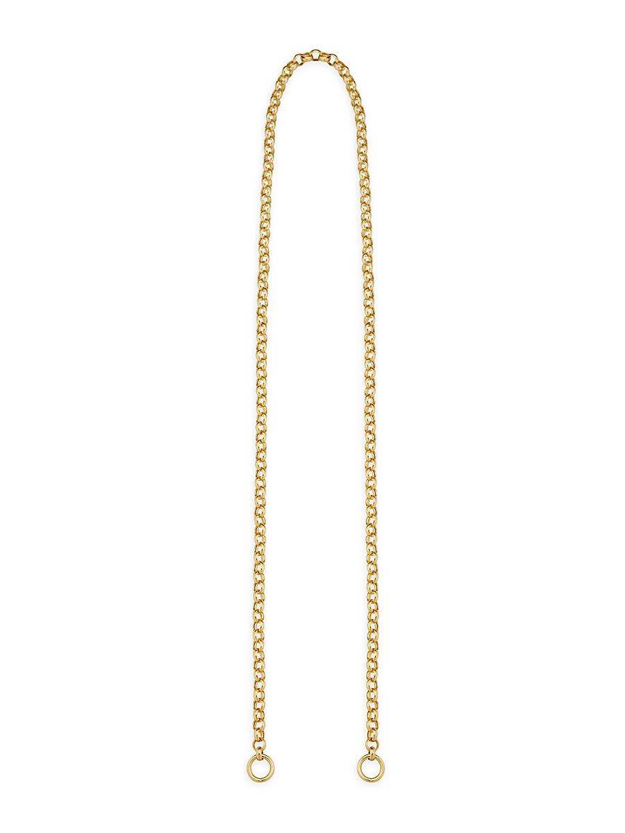 Womens 14K Yellow Gold Rimini Rolo Split Necklace Product Image