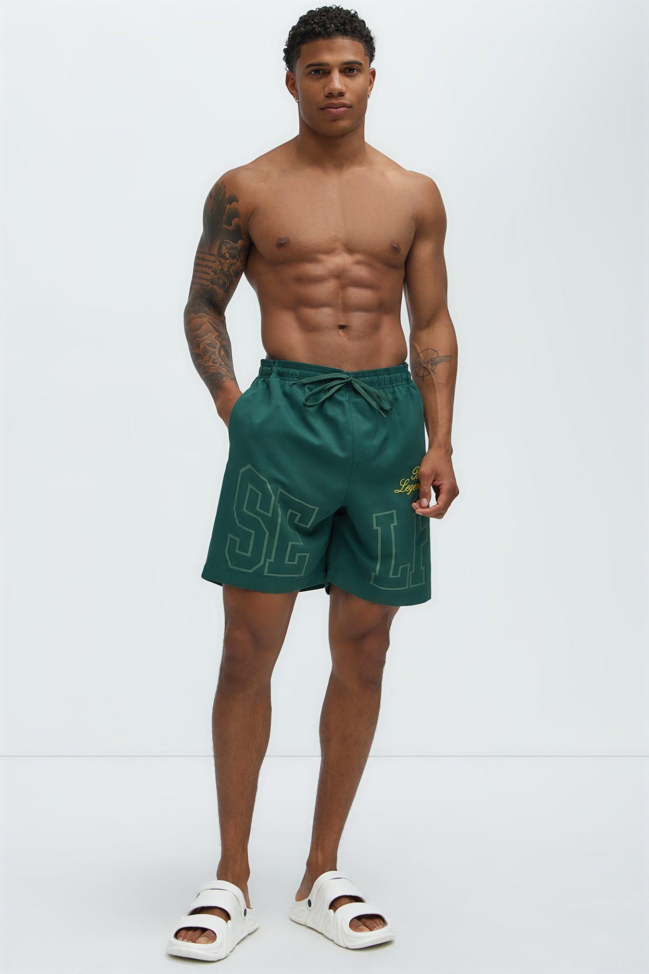 Self Made Swim Trunk - Green Product Image