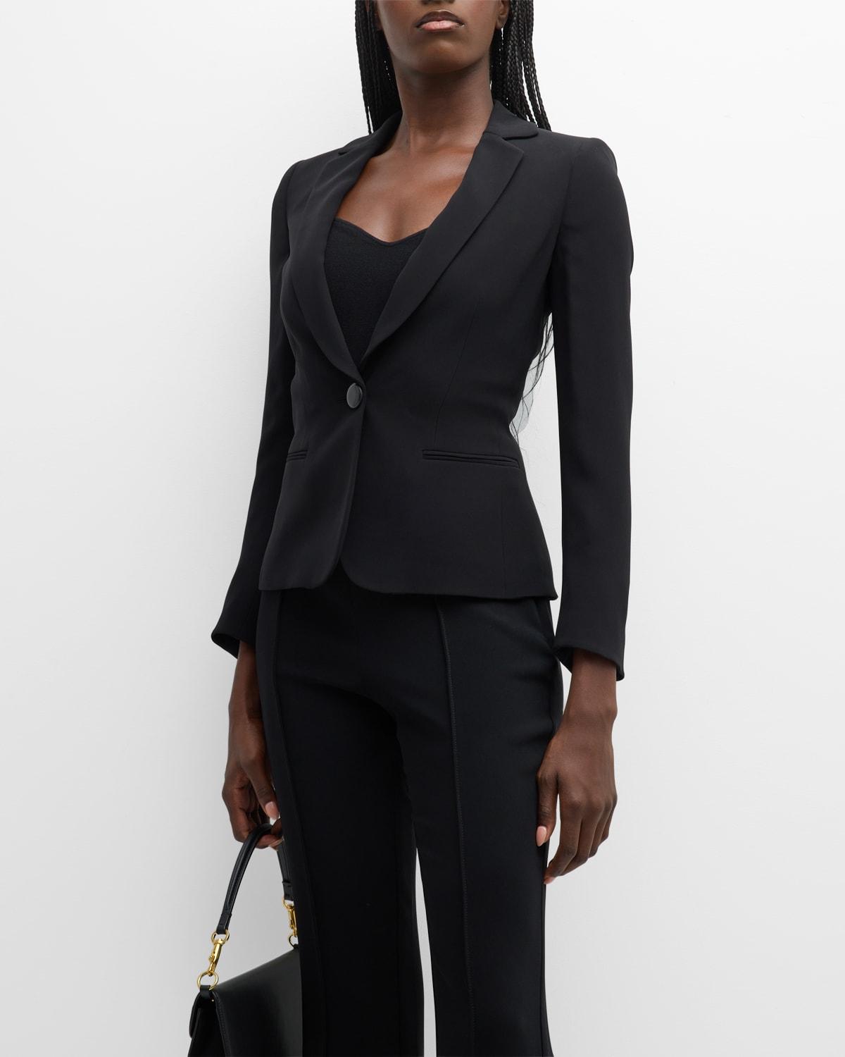 Cady Tailored Blazer Jacket Product Image