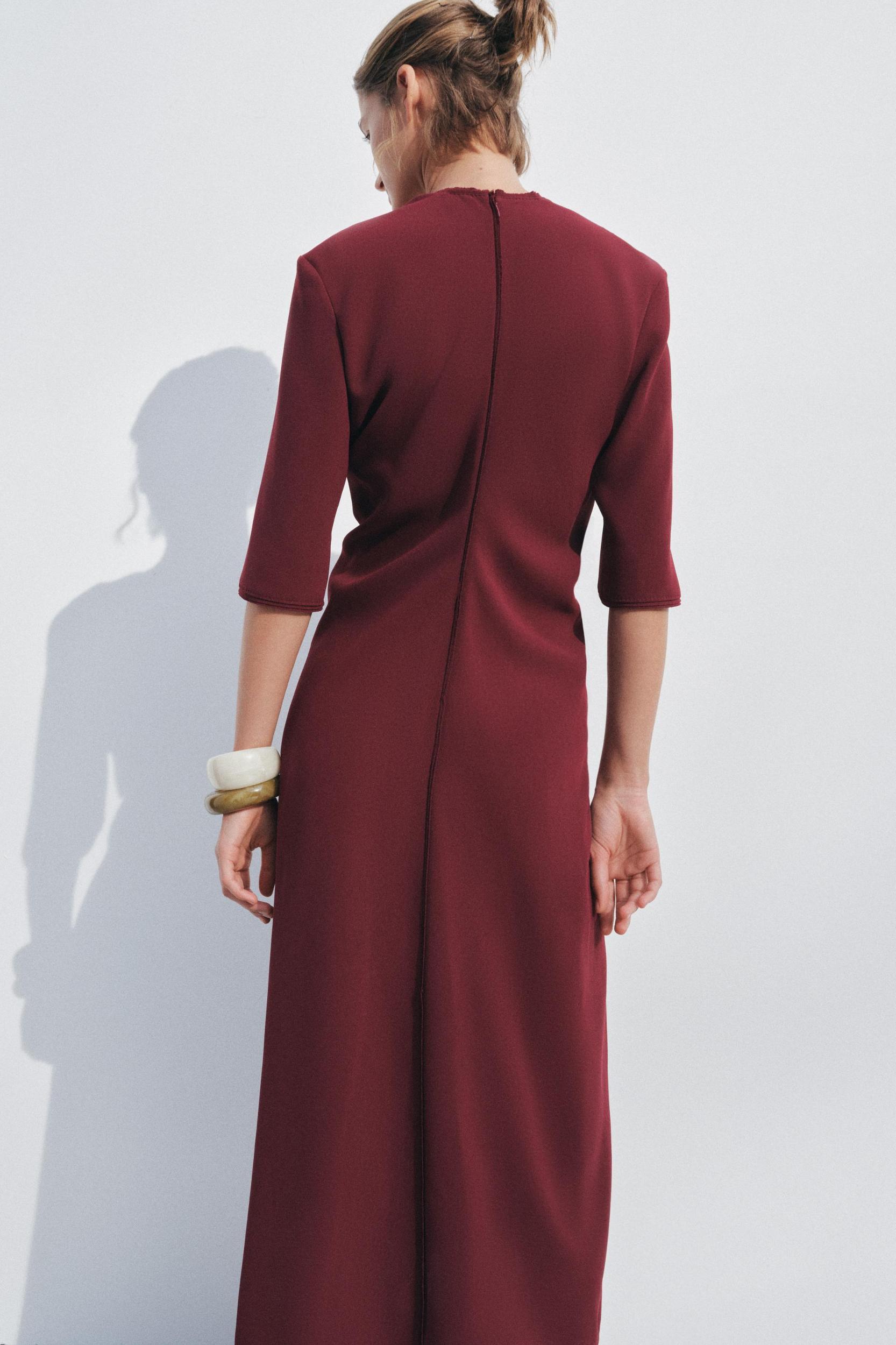 ZW COLLECTION GATHERED MIDI DRESS Product Image
