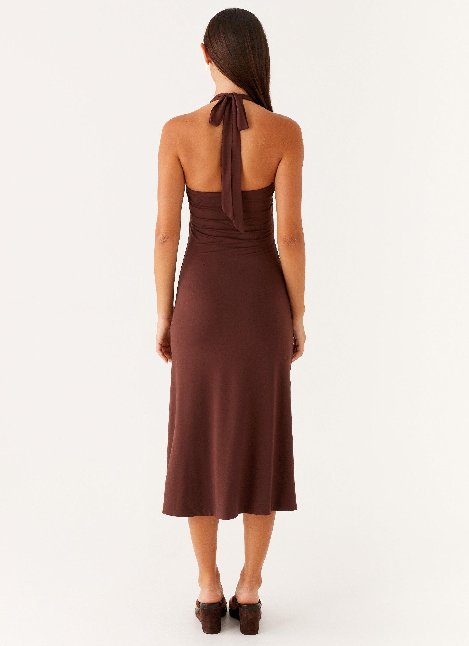 Fast Times Midi Dress - Chocolate Product Image