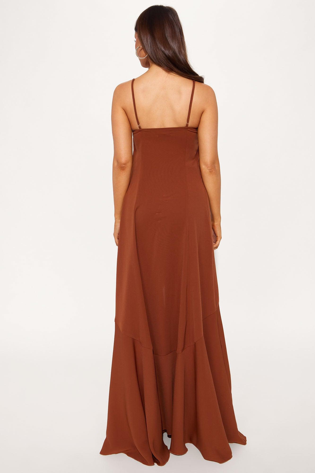 Molly Flowy Top and Pant Set - Chocolate Product Image