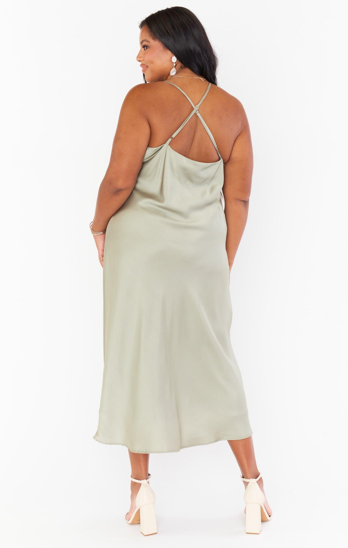 Verona Cowl Dress ~ Ivory Luxe Satin Product Image